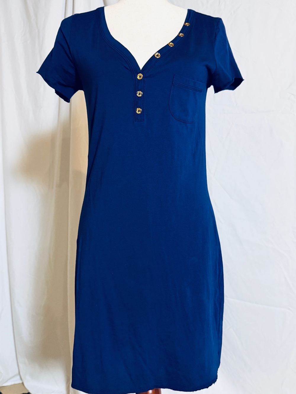 Lilly Pulitzer Navy tee shirt dress 100%‎ Pima cotton excellent, causal preppy